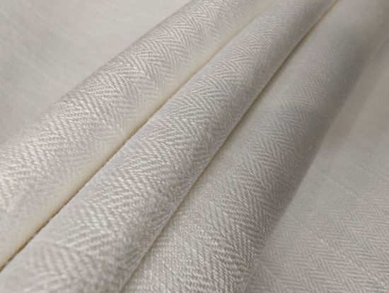 Picture of Linen Cotton Herringbone Fabric